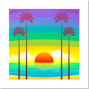 Palm Tree Design Posters and Art